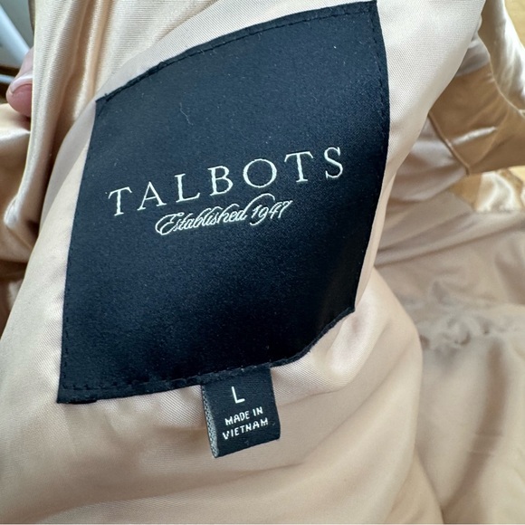 Talbots Satin Champagne Puffer Vest - Picture 6 of 8